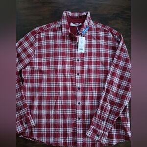 Men's Southern Tides reversible Red Plaid Shirt